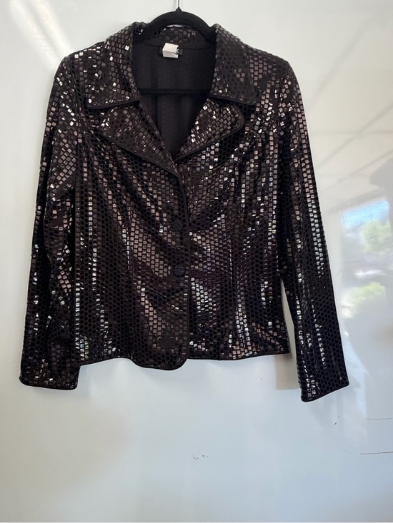MSK Jackets & Blazers - MSK Black Sequined Blazer Jacket